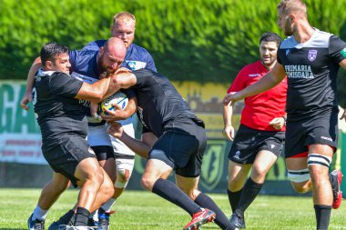 Brasov, Romanya, 29 Ağustos 2020 - SCM RUGBY Timisoara - Oficial - ACS Tomitanii Constanta, yarı final Süper Liga Cec Bank