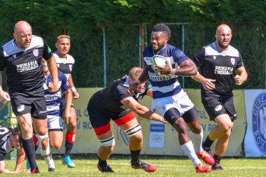 Brasov, Romanya, 29 Ağustos 2020 - SCM RUGBY Timisoara - Oficial - ACS Tomitanii Constanta, yarı final Süper Liga Cec Bank