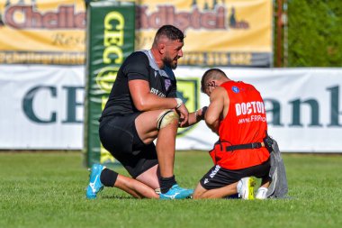 Brasov, Romanya, 29 Ağustos 2020 - SCM RUGBY Timisoara - Oficial - ACS Tomitanii Constanta, yarı final Süper Liga Cec Bank
