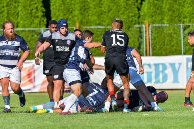Brasov, Romanya, 29 Ağustos 2020 - SCM RUGBY Timisoara - Oficial - ACS Tomitanii Constanta, yarı final Süper Liga Cec Bank