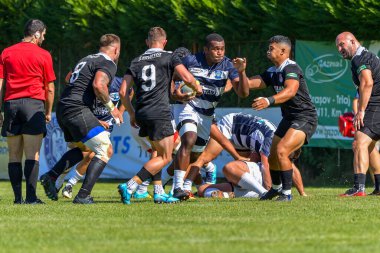 Brasov, Romanya, 29 Ağustos 2020 - SCM RUGBY Timisoara - Oficial - ACS Tomitanii Constanta, yarı final Süper Liga Cec Bank