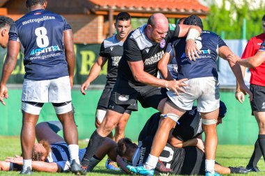 Brasov, Romanya, 29 Ağustos 2020 - SCM RUGBY Timisoara - Oficial - ACS Tomitanii Constanta, yarı final Süper Liga Cec Bank