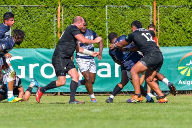 Brasov, Romanya, 29 Ağustos 2020 - SCM RUGBY Timisoara - Oficial - ACS Tomitanii Constanta, yarı final Süper Liga Cec Bank