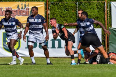 Brasov, Romanya, 29 Ağustos 2020 - SCM RUGBY Timisoara - Oficial - ACS Tomitanii Constanta, yarı final Süper Liga Cec Bank