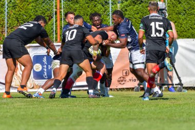 Brasov, Romanya, 29 Ağustos 2020 - SCM RUGBY Timisoara - Oficial - ACS Tomitanii Constanta, yarı final Süper Liga Cec Bank