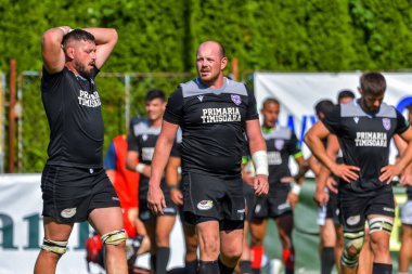 Brasov, Romanya, 29 Ağustos 2020 - SCM RUGBY Timisoara - Oficial - ACS Tomitanii Constanta, yarı final Süper Liga Cec Bank