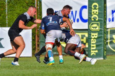 Brasov, Romanya, 29 Ağustos 2020 - SCM RUGBY Timisoara - Oficial - ACS Tomitanii Constanta, yarı final Süper Liga Cec Bank