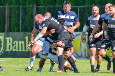 Brasov, Romanya, 29 Ağustos 2020 - SCM RUGBY Timisoara - Oficial - ACS Tomitanii Constanta, yarı final Süper Liga Cec Bank