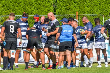 Brasov, Romanya, 29 Ağustos 2020 - SCM RUGBY Timisoara - Oficial - ACS Tomitanii Constanta, yarı final Süper Liga Cec Bank
