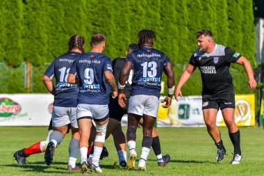 Brasov, Romanya, 29 Ağustos 2020 - SCM RUGBY Timisoara - Oficial - ACS Tomitanii Constanta, yarı final Süper Liga Cec Bank