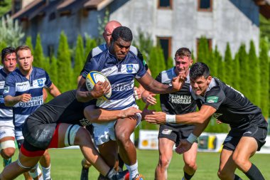 Brasov, Romanya, 29 Ağustos 2020 - SCM RUGBY Timisoara - Oficial - ACS Tomitanii Constanta, yarı final Süper Liga Cec Bank