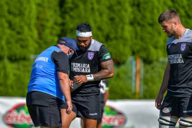 Brasov, Romanya, 29 Ağustos 2020 - SCM RUGBY Timisoara - Oficial - ACS Tomitanii Constanta, yarı final Süper Liga Cec Bank