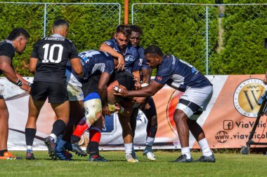 Brasov, Romanya, 29 Ağustos 2020 - SCM RUGBY Timisoara - Oficial - ACS Tomitanii Constanta, yarı final Süper Liga Cec Bank