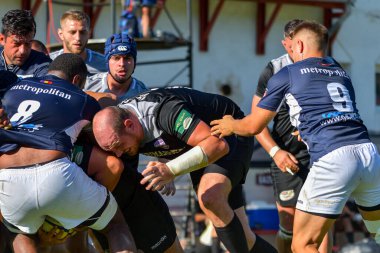 Brasov, Romanya, 29 Ağustos 2020 - SCM RUGBY Timisoara - Oficial - ACS Tomitanii Constanta, yarı final Süper Liga Cec Bank