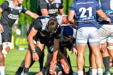 Brasov, Romanya, 29 Ağustos 2020 - SCM RUGBY Timisoara - Oficial - ACS Tomitanii Constanta, yarı final Süper Liga Cec Bank