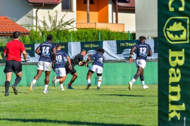 Brasov, Romanya, 29 Ağustos 2020 - SCM RUGBY Timisoara - Oficial - ACS Tomitanii Constanta, yarı final Süper Liga Cec Bank