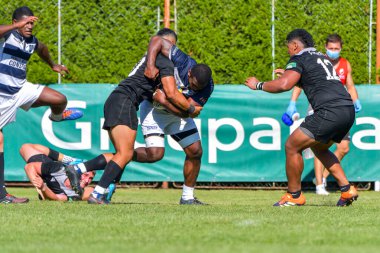 Brasov, Romanya, 29 Ağustos 2020 - SCM RUGBY Timisoara - Oficial - ACS Tomitanii Constanta, yarı final Süper Liga Cec Bank