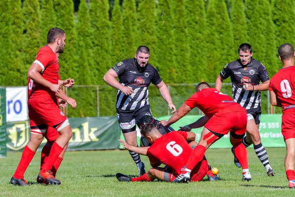 Brasov Romania August 2020 Unknow Rugby Player Game Dinamo Rugby — Stock Photo, Image