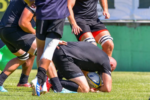 Brasov Roemenië Augustus 2020 Onbekende Rugbyspeler Tijdens Wedstrijd Tussen Scm — Stockfoto