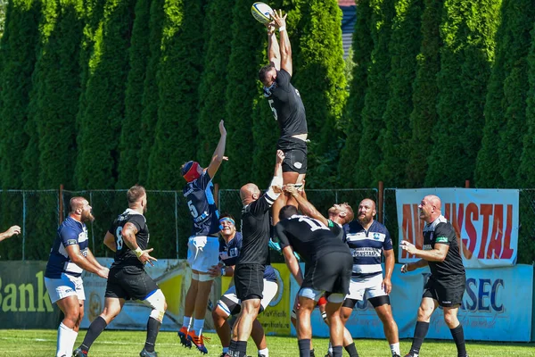 Brasov Romania August 2020 Unknow Rugby Player Game Scm Rugby — Stock Photo, Image