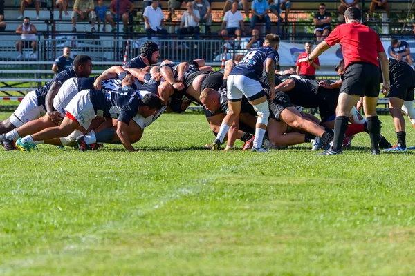 Brasov Румунія Серпня 2020 Unknow Rugby Player Game Scm Rugby — стокове фото