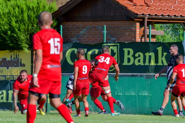 Brassó Románia 2020 Augusztus Ismeretlen Rögbi Játékos Dinamo Rugby Rugby — Stock Fotó