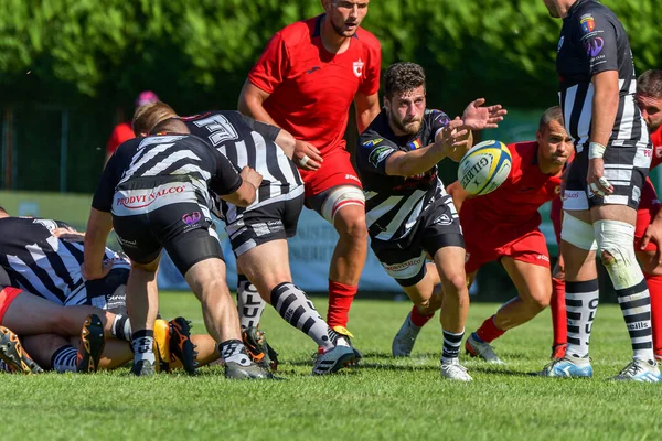 Brasov Roemenië Augustus 2020 Onbekende Rugbyspeler Tijdens Wedstrijd Tussen Dinamo — Stockfoto