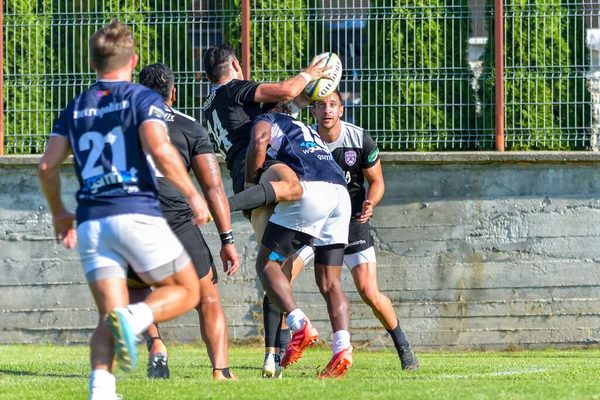Brasov Romania Agosto 2020 Sconosciuto Giocatore Rugby Durante Partita Tra — Foto Stock