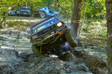 Harghita Bai, Miercurea Ciuc, ROMANIA 10-11 Ağustos: HARGHITA TROPHY 2018 Bilinmeyen Yarışmacı Romanya Off-Road Şampiyonası 'nın en uzun günü.