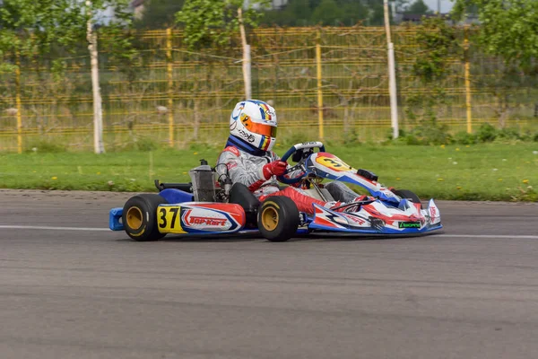 Prejmer Brasov Romania Mayis Ulusal Karting Şampiyonası Dunlop 2015 Mayıs — Stok fotoğraf