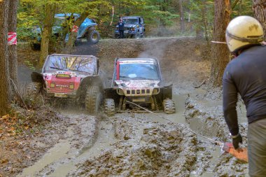 Harghita Bai, Miercurea Ciuc, ROMANIA 10-11 Ağustos: HARGHITA TROPHY 2018 Bilinmeyen Yarışmacı Romanya Off-Road Şampiyonası 'nın en uzun günü.