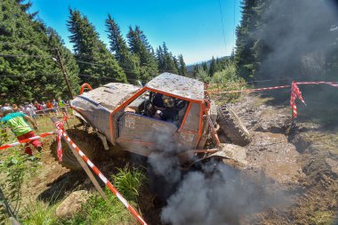 Harghita Bai, Miercurea Ciuc, ROMANIA 10-11 Ağustos: HARGHITA TROPHY 2018 Bilinmeyen Yarışmacı Romanya Off-Road Şampiyonası 'nın en uzun günü.