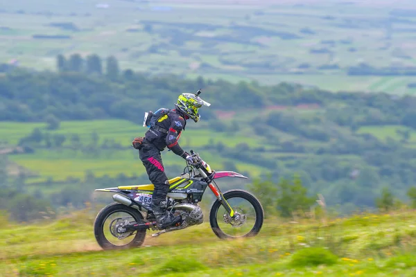 Sibiu Roménia Julho Competidor Desconhecido Red Bull Romaniacs Hard Enduro — Fotografia de Stock