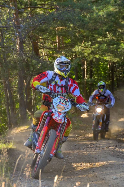 Sibiu Romania Julio Desconocida Competidora Red Bull Romaniacs Hard Enduro —  Fotos de Stock