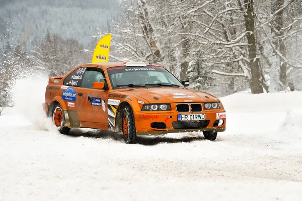 2018 Covasna Romania January 2018 Unknown Pilots Competition Winter Rally — 스톡 사진