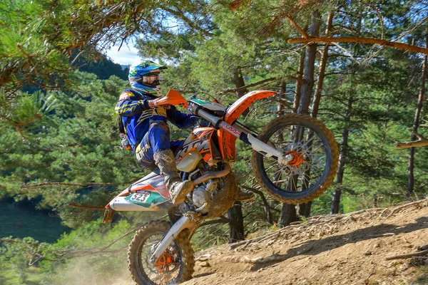 Sibiu Romania Julio Desconocida Competidora Red Bull Romaniacs Hard Enduro —  Fotos de Stock