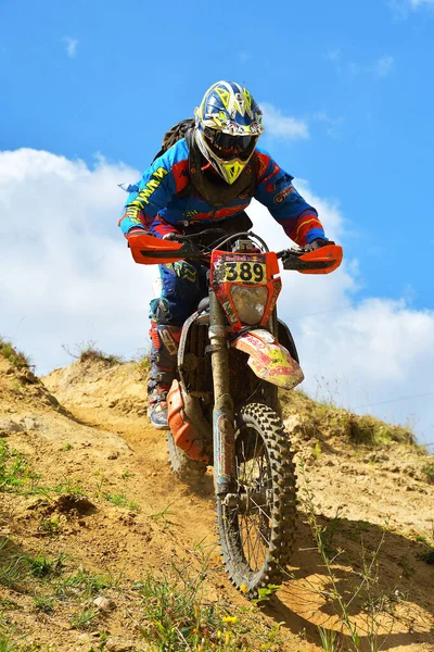 Sibiu Roménia Julho Competidor Desconhecido Red Bull Romaniacs Hard Enduro — Fotografia de Stock