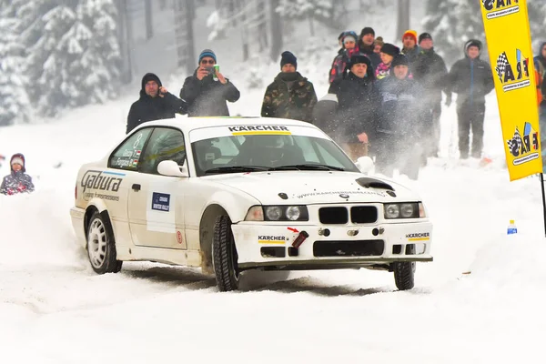 2018 Covasna Romania January 2018 Unknown Pilots Competition Winter Rally — 스톡 사진