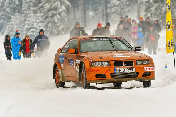 2018 Covasna Romania January 2018 Unknown Pilots Competition Winter Rally — 스톡 사진