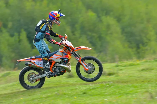 Sibiu Rumänien Juli Unbekannter Teilnehmer Bei Red Bull Romaniacs Hard — Stockfoto