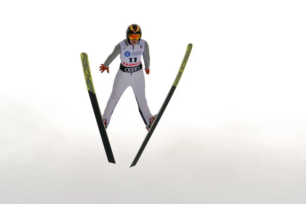 2018年3月5日至7日 罗马尼亚拉斯诺夫 在Fis Ski Jumping World Cup Ladies — 图库照片