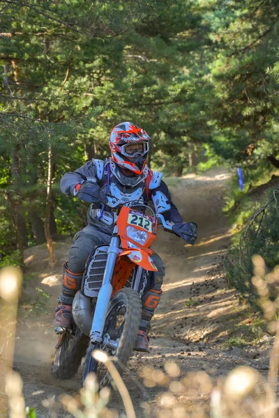 Sibiu Romania Julio Desconocida Competidora Red Bull Romaniacs Hard Enduro — Foto de Stock