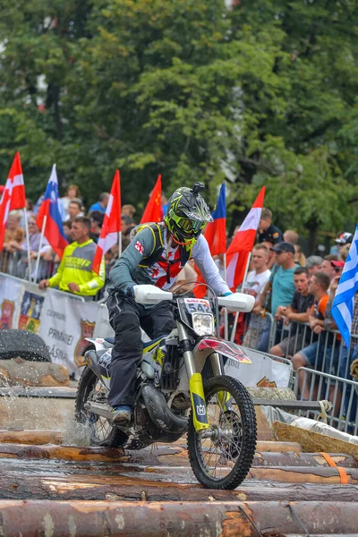 Sibiu Roménia Julho Competidor Desconhecido Red Bull Romaniacs Hard Enduro — Fotografia de Stock