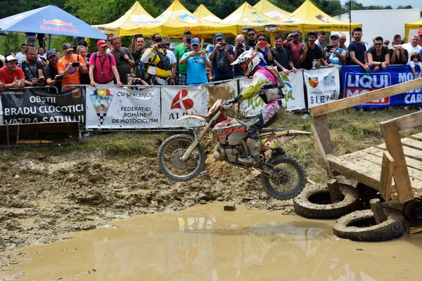 Sibiu Romania Luglio Copetitors Red Bull Romaniacs Hard Enduro Rally — Foto Stock