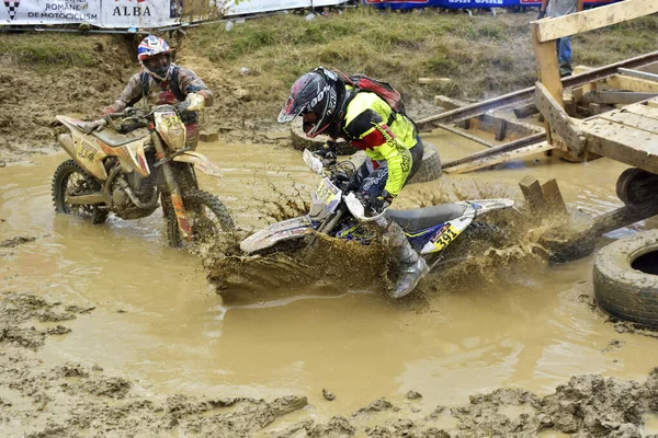 Sibiu Rumänien Juli Ein Teilnehmer Red Bull Romaniacs Harter Enduro — Stockfoto