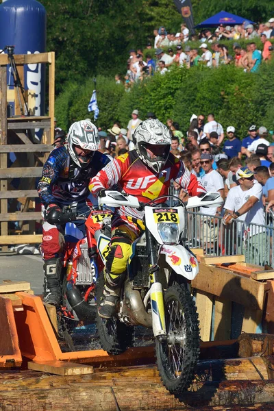 Sibiu Romania July Competitor Red Bull Romaniacs Hard Enduro Rally —  Fotos de Stock