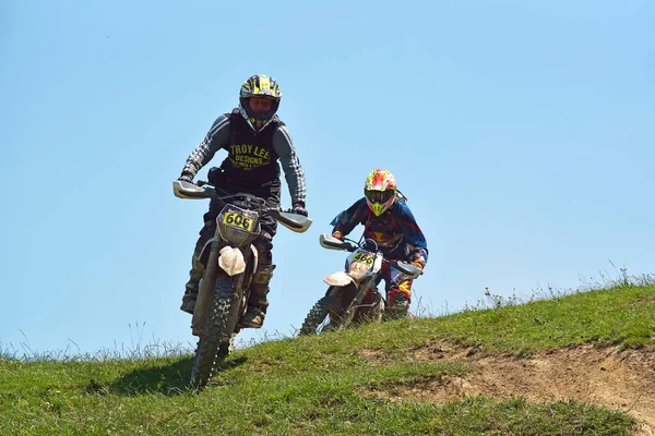 Sibiu Romania July Competitor Red Bull Romaniacs Hard Enduro Rally —  Fotos de Stock