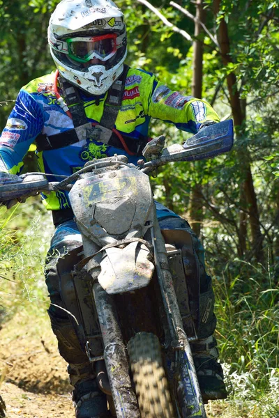 SIBIU, ROMANIA - 12 HAZİRAN - 16 HAZİRAN: KTM motosikletli Red Bull ROMANIACS Hard Enduro Rallisi Copetitors. Dünyanın en zor dayanıklı rallisi. 12 Temmuz - 16 Temmuz 2016 Sibiu, Romanya.