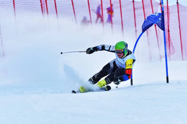 Brasov Romania Febrero 2017 Jóvenes Competidores Rumania Husqvarna Cup Junior —  Fotos de Stock