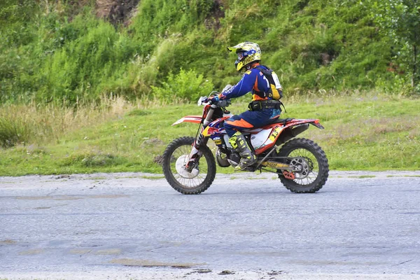 Sibiu Romania July Competitor Red Bull Romaniacs Hard Enduro Rally — Φωτογραφία Αρχείου